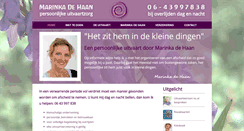 Desktop Screenshot of marinkadehaan.nl